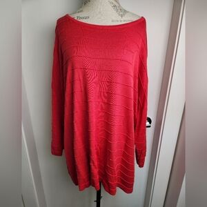 Geometric Knit Sweater Top